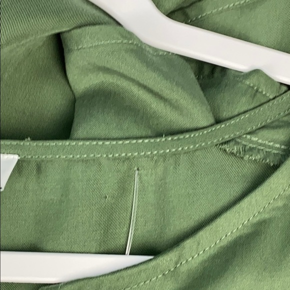 New Directions Olive Green Peasant Blouse Size XL - Picture 7 of 8